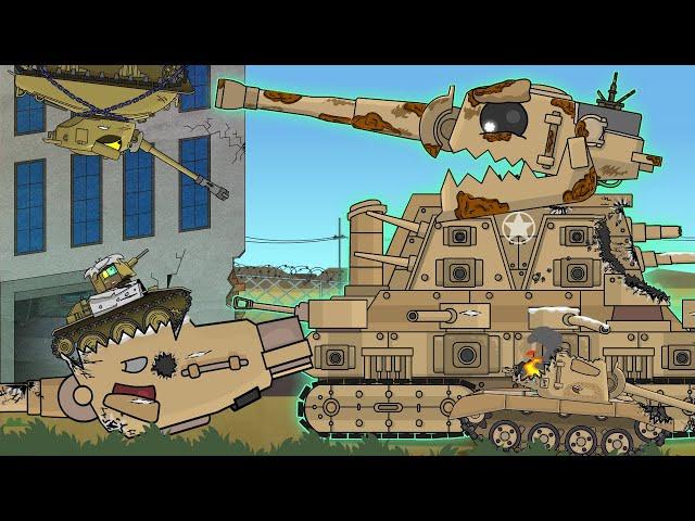 Monster - The eater of freed tanks. Cartoons about tanks