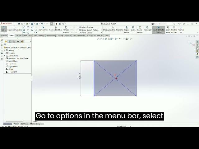 Changing units in Solidworks