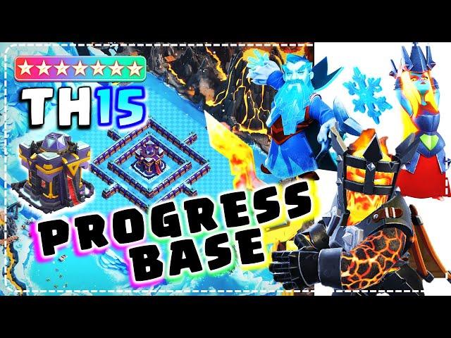 Coc! TH15 Progress Base and Showcase Base with Link! COC TH15 Funny Troll Base 2025