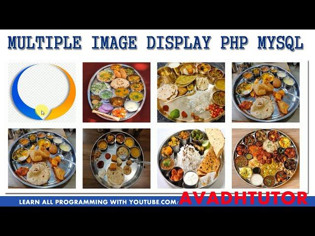 display image in column php mysql || php mysql image gallery || avadh tutor