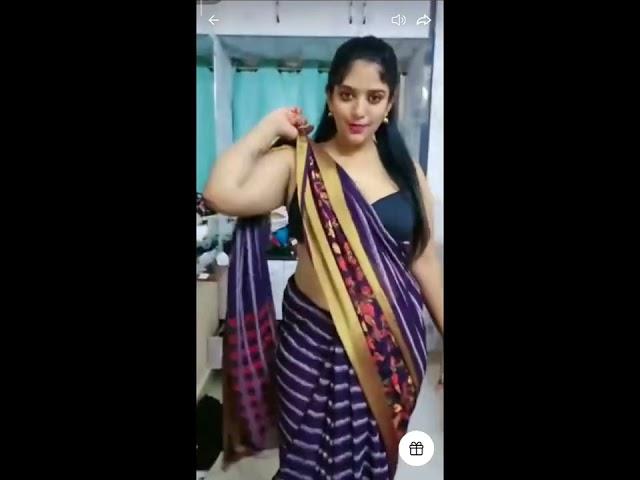 Neela color saree Outlook dance performance | Tango small dance video EP -54