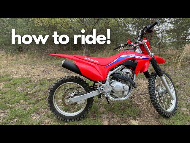 How to Ride a Dirt Bike with Clutch | Beginner's Guide 2024 | Mastering the Basics [Honda CRF250F]