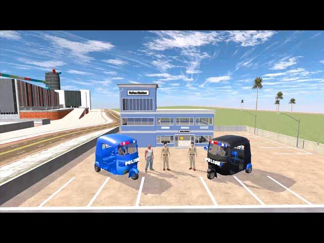 Franklin Made New Police Auto Rickshaw ll Indian Bike Driving 3d