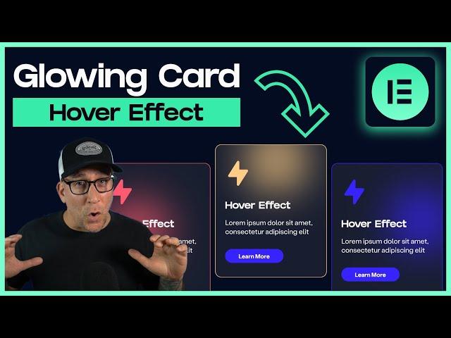 New Elementor Design Trick - Glowing Cursor on Card Hover