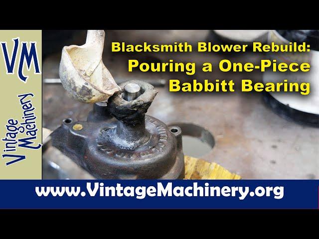 New One-Piece Babbitt Bearing for a Blacksmith Blower