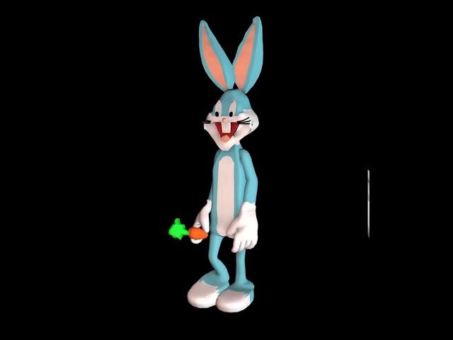 3D Bugs Bunny character animation i made with Cinema 4D .