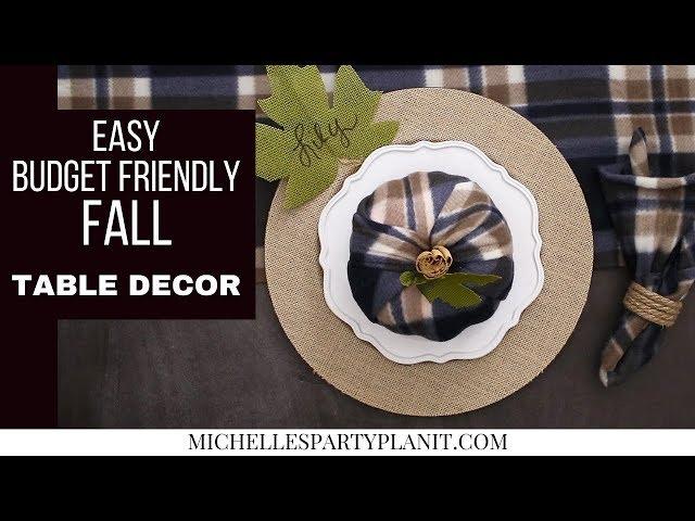 Easy Budget Friendly Fall Decor Ideas - Dollar Tree DIY - Craft with Me