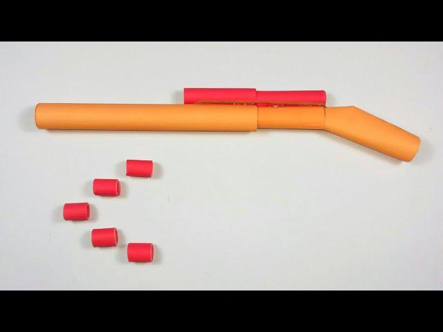 How To Make Paper Gun That Shoots Paper Bullets / How To Make Paper Gun Easy and Fast / Paper Craft