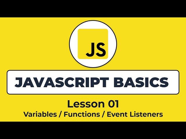Learn JavaScript Basics in 20 Minutes | Lesson 01 | JavaScript for Beginners