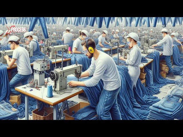 How are JEANS Made in a Factory | How are DISTRESSED JEANS Made?