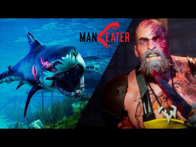 MANEATER ● ALL STORY QUESTS ● All Cutscenes ● Full Story Walkthrough ● Boss Fights Gameplay