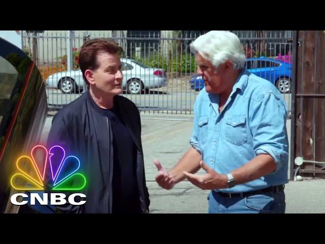 Jay Leno's Garage: Full Opening - Charlie Sheen Rides Shotgun With Jay | CNBC Prime