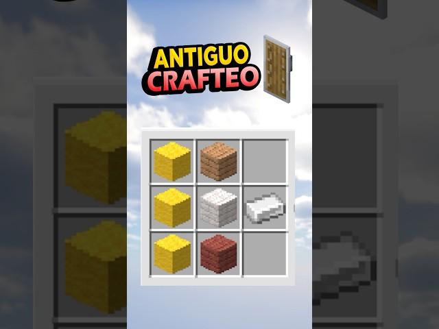 The OLD SHIELD crafting was weird... #minecraft