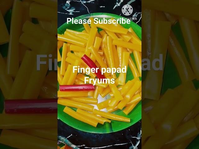Finger papad Fryums #Shorts#Short video#Cooking tips#Nibedita's Cooking Corner
