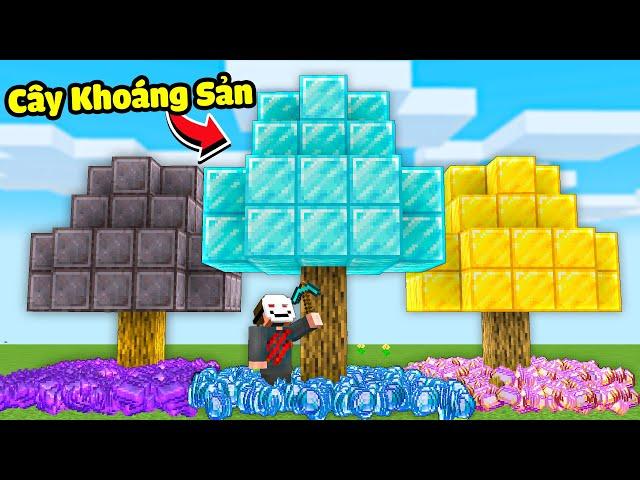 Minecraft nhưng Tôi Trồng Cây Khoáng Sản Siêu Giàu