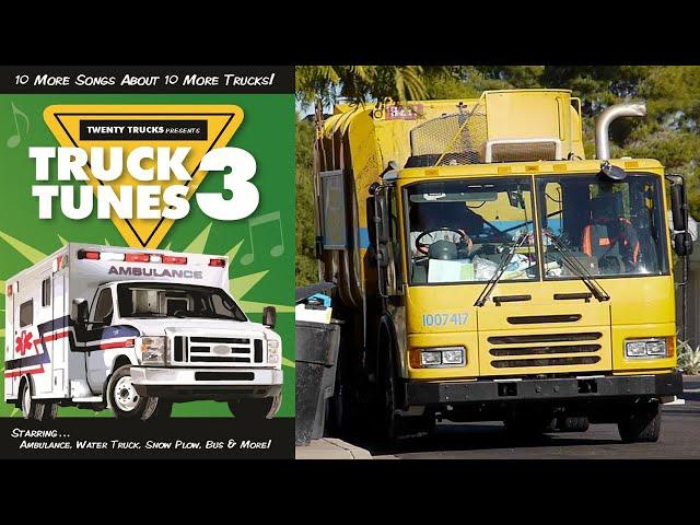 Truck Tunes 3 | Twenty Trucks Channel | 30 Minutes of Trucks and Music for Kids