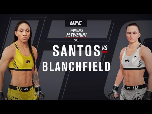 UFC on ESPN 50 Santos vs Blanchfield Flyweight Fight Simulation EA Sports UFC 4 