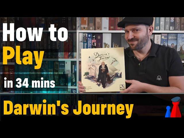 How to play Darwin's Journey boardgame - Full teach + Visuals - Peaky Boardgamer