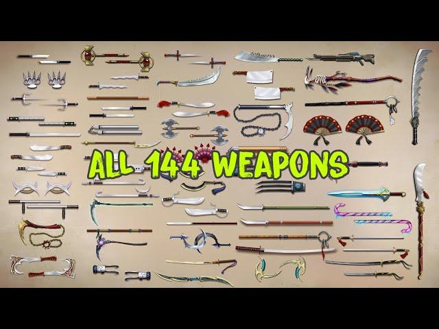 All 144 Weapons In Shadow Fight 2 | Shadow Fight 2