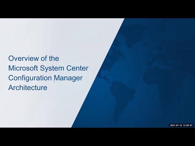 Microsoft SCCM | Microsoft System Center Configuration Manager Architecture