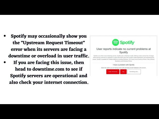 How to Fix “Upstream Request Timeout” Error on Spotify