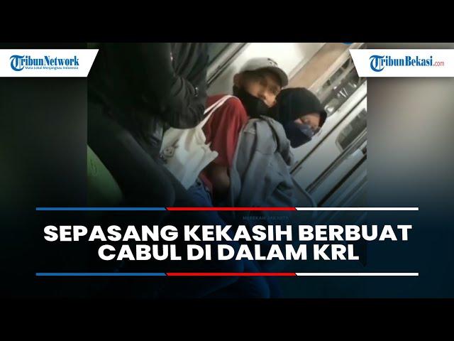 Terekam Video Sepasang Kekasih Berbuat Cabul di Dalam KRL