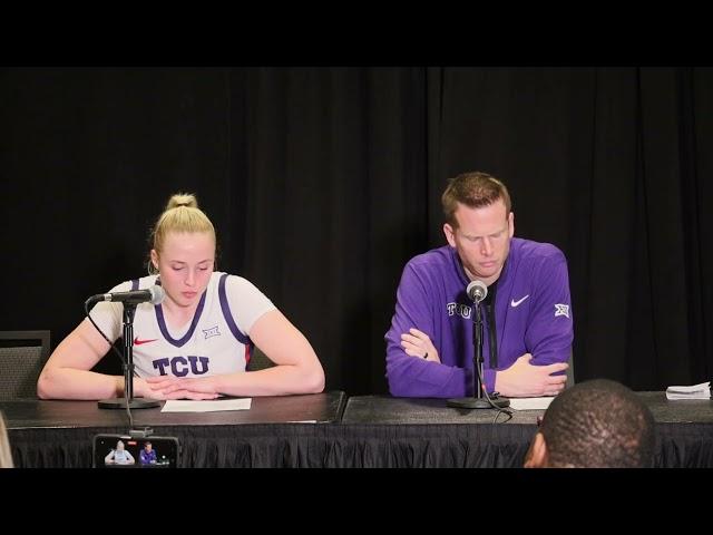 South Carolina 85, TCU 52 | Mark Campbell, Hailey Van Lith Postgame Presser