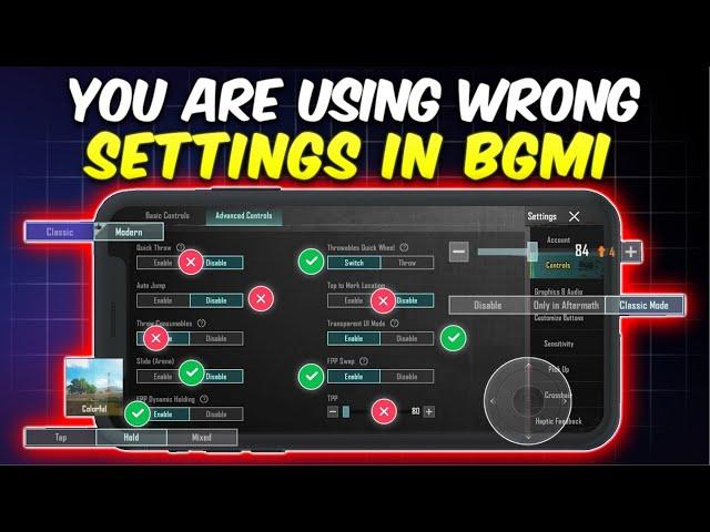 BGMI All New Basic & Advance SETTINGS/CONTROLS | Perfect BGMI Settings Guide | BGMI / Pubg Mobile