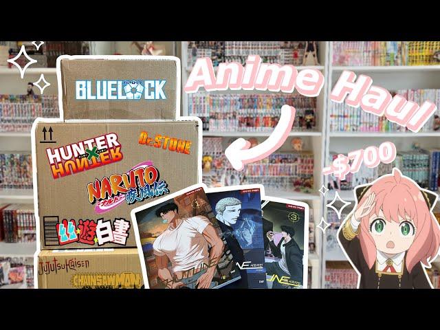 $700 Anime Haul | Naruto, HxH, Blue Lock, + More! || Manga Diaires vol 5