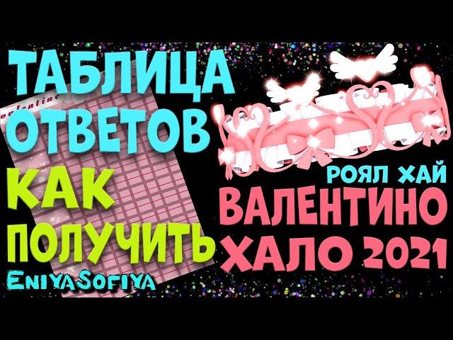 КАК БЕСПЛАТНО ПОЛУЧИТЬ ВАЛЕНТИНО ХАЛО 2021 НА ФОНТАНЕ ЖЕЛАНИЙ РОЯЛ ХАЙ.ТАБЛИЦА ОТВЕТОВ. ENIYASOFIYA.