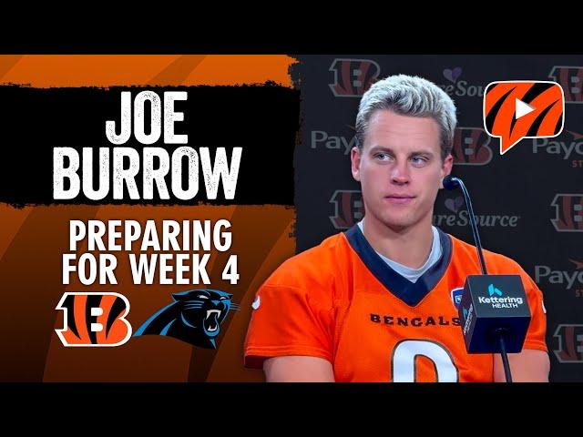 Joe Burrow on Bengals' 0-3 Start, Critical Matchup With Panthers | NFL Week 4