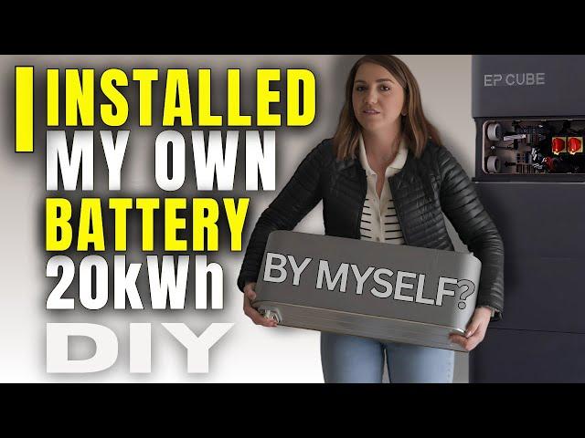 Installing Home Battery the EP CUBE By Canadian Solar In My Garage! - Full Install | Commissioning