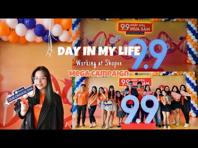 Vlog 9: day in my life | working at shopee vn | 9.9 mega campaign | #lifeatshopee