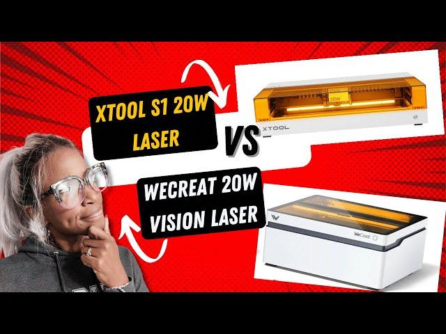 xTOOL S1 20W LASER VS WECREAT VISION 20W LASER: Which one is better? Let's find out! #laser #xtool