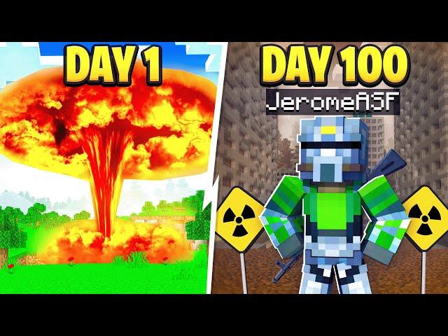 I Survived 100 Days In A Minecraft Nuclear Fallout