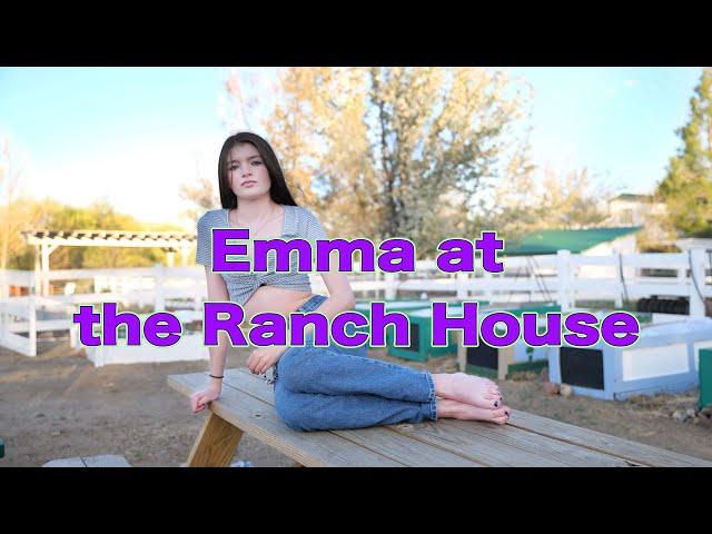 Emma at the Ranch house!