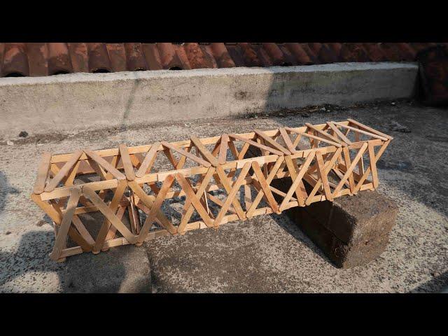 Easy popsicle stick bridge #167