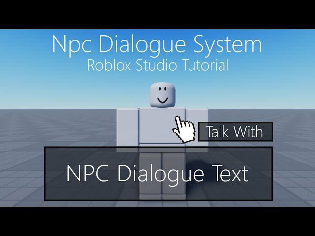 How to make NPC Dialogue [Roblox Studio]