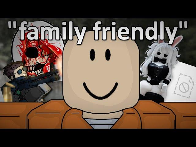 PLAYING "FAMILY FRIENDLY" GAMES ON ROBLOX...