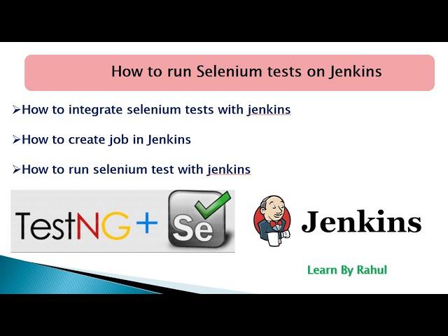 How to run Selenium tests on Jenkins | How to run Selenium TestNG test from Jenkins | #jenkins