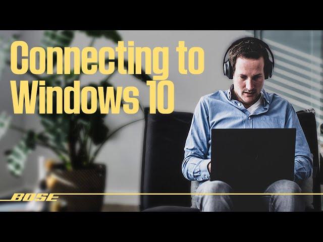 Connecting to a Windows 10 PC with Bluetooth