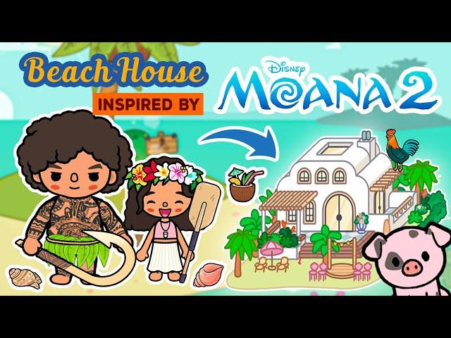 Beach HouseDisney MOANA 2 inspired Beach Family House COASTALToca Boca House IdeasToca Life World