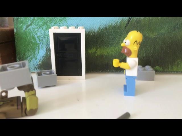 Homer Simpson versus the rocket zombie