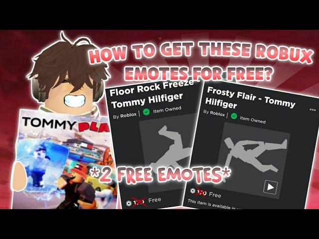 *FREE EMOTES* How To Get Frosty Flair & Floor Rock Freeze in Tommy Play (Roblox)