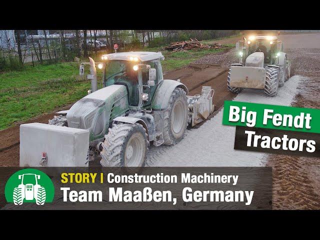 Maaßen Civil Engineering Part 3 – Construction Site Action (Excavators + Case IH & Fendt Tractors)