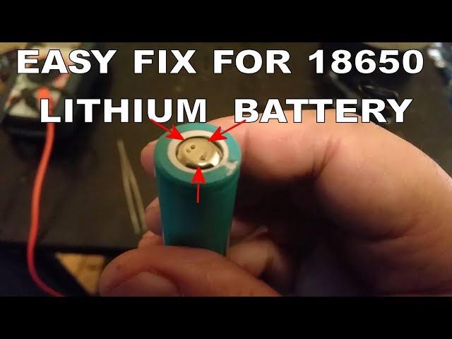 EASY FIX FOR A DEAD 'NOT CHARGING' LITHIUM 18650 BATTERY FROM A CORDLESS TOOL BATTERY PACK - PART 2