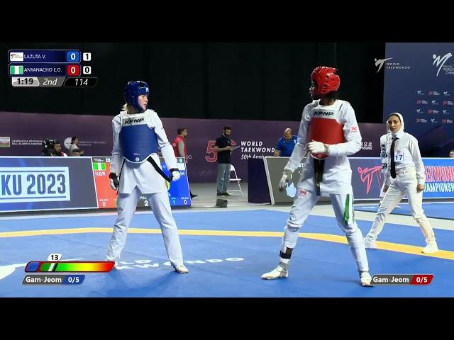 114 R32 Women  67kg AIN LAZUTA V  NGR ANYANACHO E O