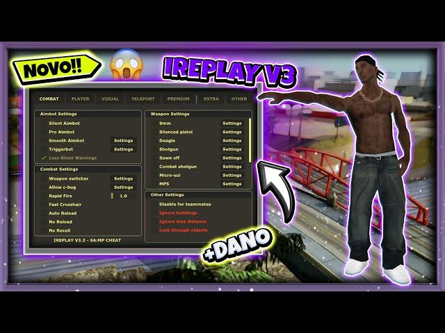  [ASI] MENU IREPLAY V3.3 AIMBOT / +DAMAGE / WH / E MUITO MAIS! GTA SAMP