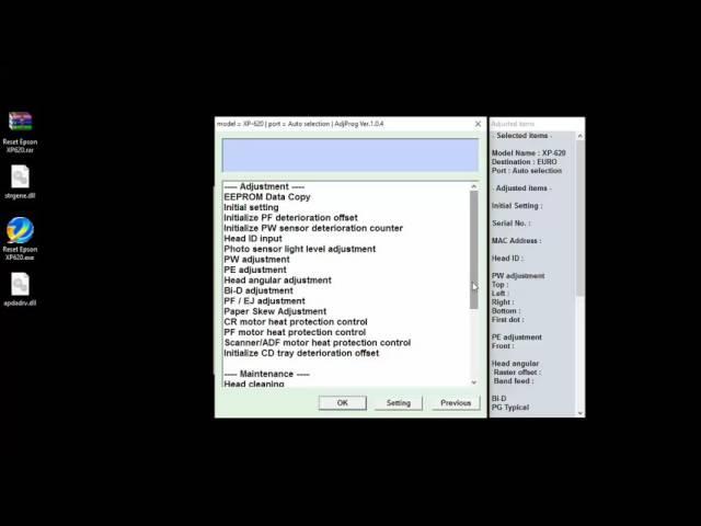Reset Epson XP620   Argentina   Reset De Almohadillas , Descarga gratis