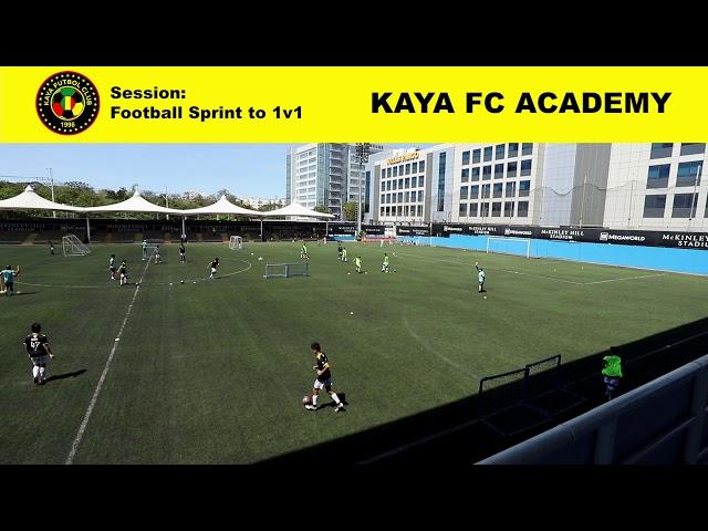 Kaya FC Academy Training Session: Football Sprint to 1v1